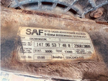 סרן וחלקים עבור משאית SAF Schijfremmen: תמונה 3