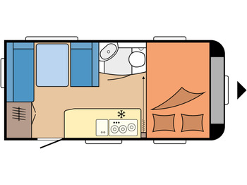 קרוואן נגרר HOBBY DE LUXE 440 SF