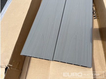 ציוד בנייה 1.8m Wide Anthracite Grey Composite Fence Panels (25 of), 2.45m Black Aluminium Posts (26 of), Complete With Assembly Kit: תמונה 2