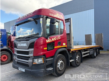משאית צד נופל/ שטוחה SCANIA P 410