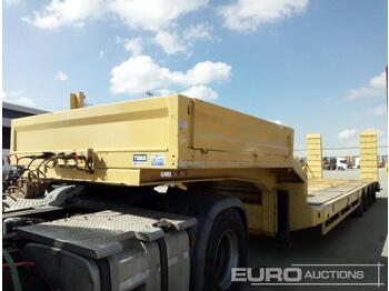 סמיטריילר עם מטען נמוך 4 Axle Step Frame Low Loader Trailer, Ramps: תמונה 1