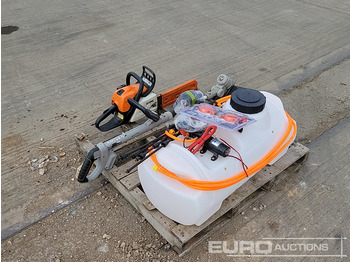 ציוד בנייה Stihl MS171 Petrol Chainsaw, Boss Sprayer, Titin Battery Strimmer: תמונה 5
