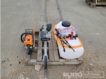 ציוד בנייה Stihl MS171 Petrol Chainsaw, Boss Sprayer, Titin Battery Strimmer: תמונה 4