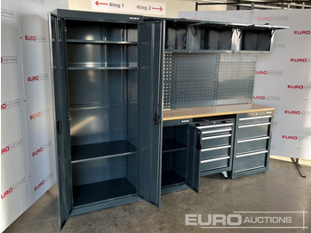ציוד לסדנאות Unused Boss 2.6m 9 Drawer, 5 Cabinet Tool Station: תמונה 5