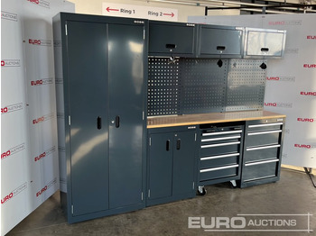ציוד לסדנאות Unused Boss 2.6m 9 Drawer, 5 Cabinet Tool Station: תמונה 3