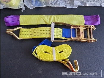 ציוד בנייה Unused Boss 4M x 50mm 5 Ton Ratchet Straps with Sling (4 of): תמונה 4
