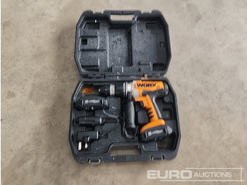 ציוד בנייה Worx 18 Volt Cordless Drill, 2 Batterys, Charger: תמונה 2