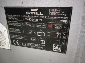 מלגזה חשמלית Still RX20-16C/LIION: תמונה 5