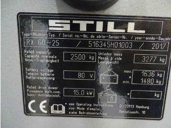 מלגזה חשמלית Still RX60-25: תמונה 5