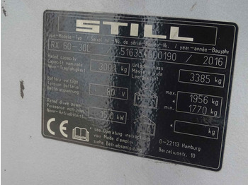 מלגזה חשמלית Still RX60-30L: תמונה 5 מלגזה חשמלית Still RX60-30L: תמונה 5