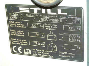 מלגזה חשמלית Still RX60-30: תמונה 5