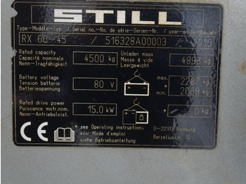 מלגזה חשמלית Still RX60-45: תמונה 5