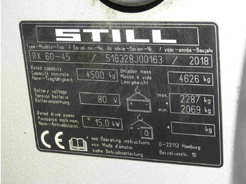 מלגזה חשמלית Still RX60-45: תמונה 5