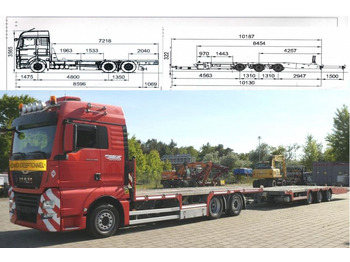 משאית צד נופל/ שטוחה MAN TGX
