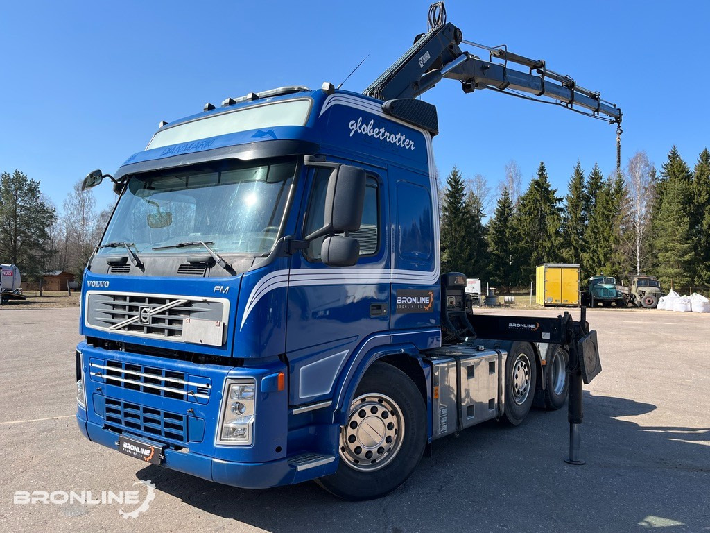 2008 VOLVO FM440 6x2+HIAB Crane+Platform trailer - יחידת טרקטור, סמיטריילר צד נופל/ שטוח: תמונה 1 2008 VOLVO FM440 6x2+HIAB Crane+Platform trailer - יחידת טרקטור, סמיטריילר צד נופל/ שטוח: תמונה 1