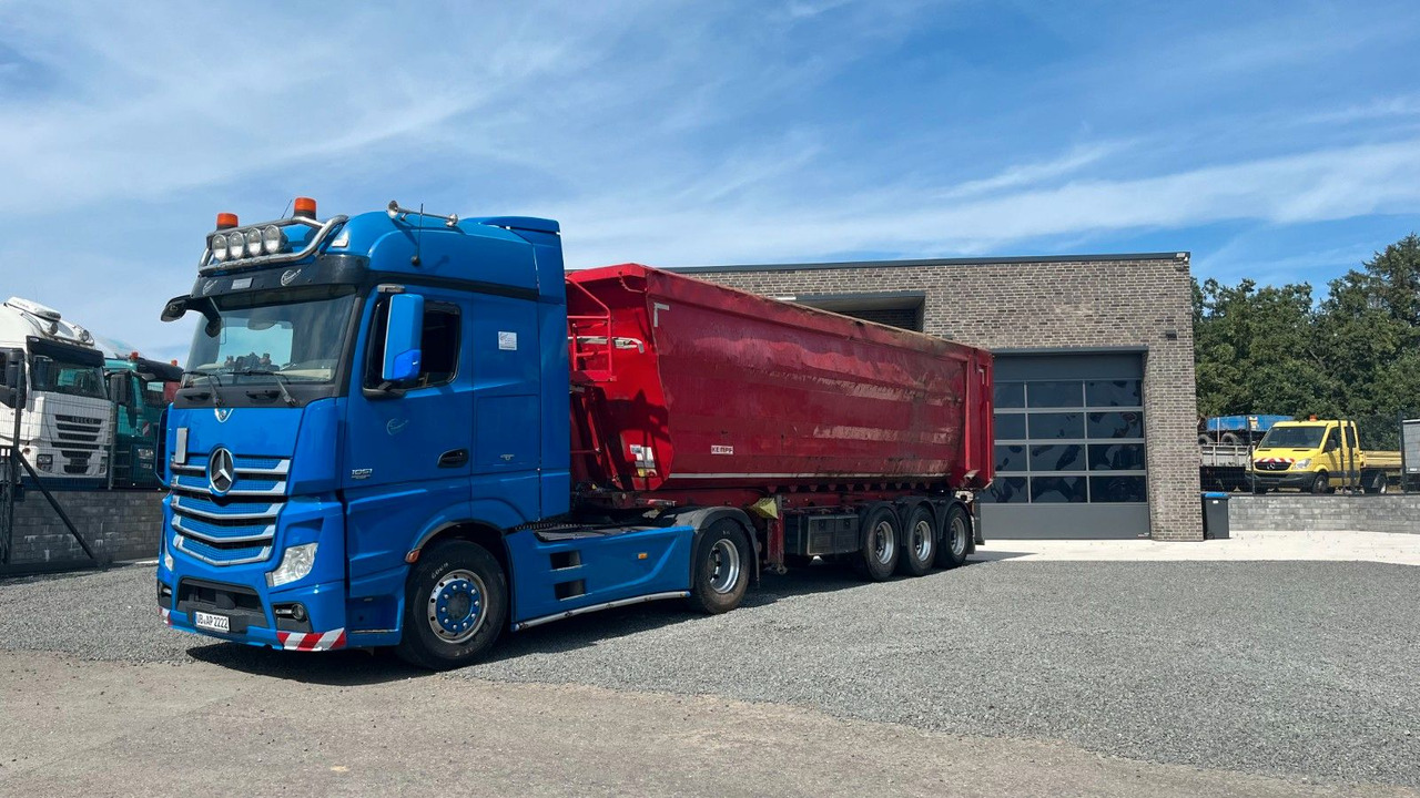 Kempf SKM 35/3 Kipper Mulde Lift Schrott Stahl 50m - סמיטריילר עם מזהיר: תמונה 1 Kempf SKM 35/3 Kipper Mulde Lift Schrott Stahl 50m - סמיטריילר עם מזהיר: תמונה 1