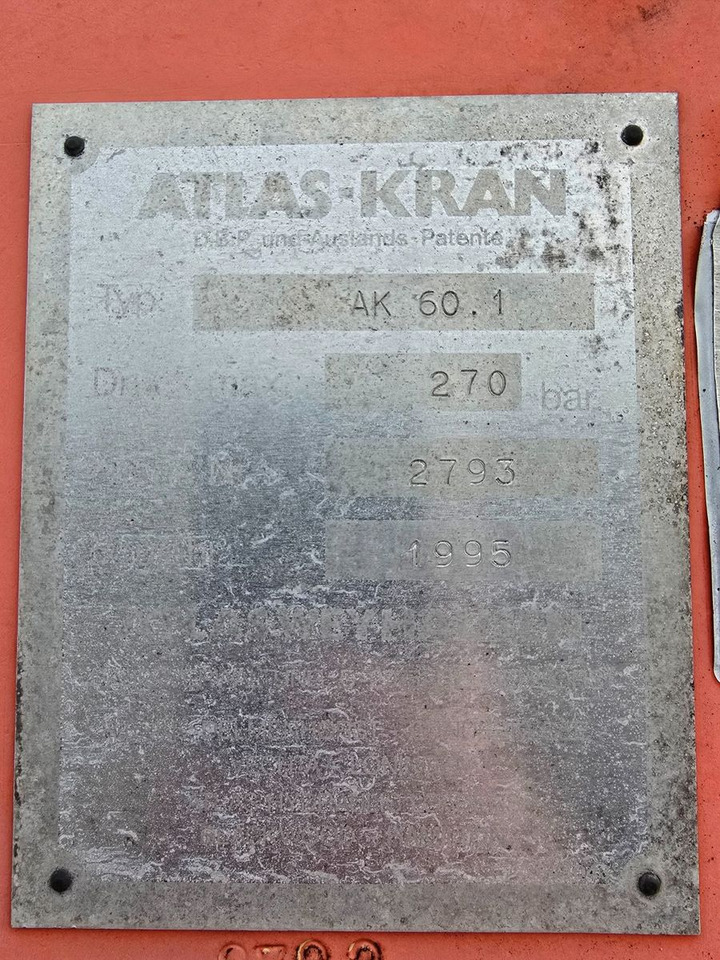 Kran Ladekran Atlas 60.1 - 6,5 / A2 Abrollcontai - משאית הרמת וו, משאית מנוף: תמונה 4 Kran Ladekran Atlas 60.1 - 6,5 / A2 Abrollcontai - משאית הרמת וו, משאית מנוף: תמונה 4