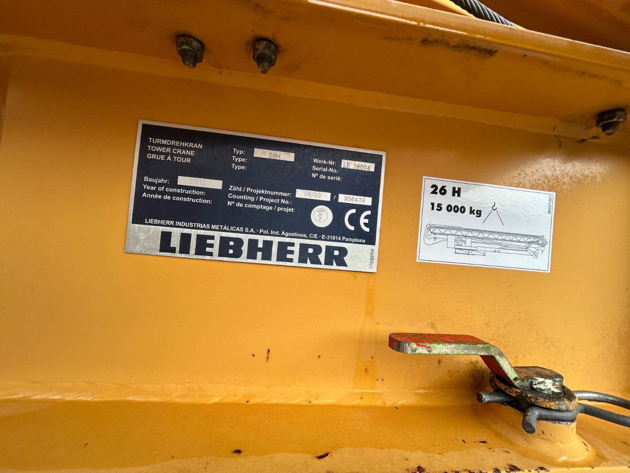 Liebherr Schnellbaukran 26 H Bj.: 2015 - עגורן מגדל: תמונה 5 Liebherr Schnellbaukran 26 H Bj.: 2015 - עגורן מגדל: תמונה 5