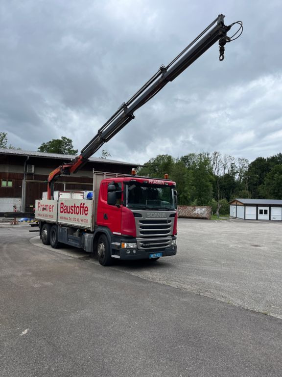 Scania G 410 LG 6x2 Kran Palfinger 20001 - משאית צד נופל/ שטוחה, משאית מנוף: תמונה 2 Scania G 410 LG 6x2 Kran Palfinger 20001 - משאית צד נופל/ שטוחה, משאית מנוף: תמונה 2