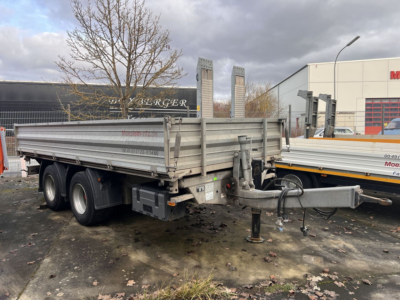 קרון נגרר עם מזהיר Möslein 19 t Tandemkipper- Tieflader: תמונה 1