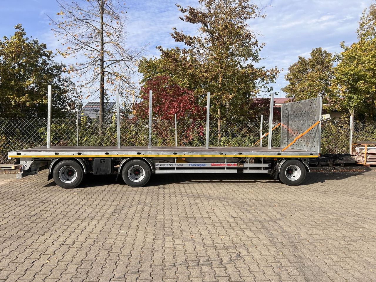 Möslein 3 Achs Jumbo- Plato- Anhänger 10 m, Mega - קרון נגרר צד נופל/ שטוח: תמונה 1 Möslein 3 Achs Jumbo- Plato- Anhänger 10 m, Mega - קרון נגרר צד נופל/ שטוח: תמונה 1