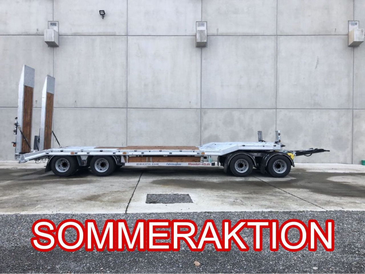 Möslein 4 Achs Tieflader- Anhänger, Neufahrzeug - קרון נגרר עם מטען נמוך: תמונה 1 Möslein 4 Achs Tieflader- Anhänger, Neufahrzeug - קרון נגרר עם מטען נמוך: תמונה 1