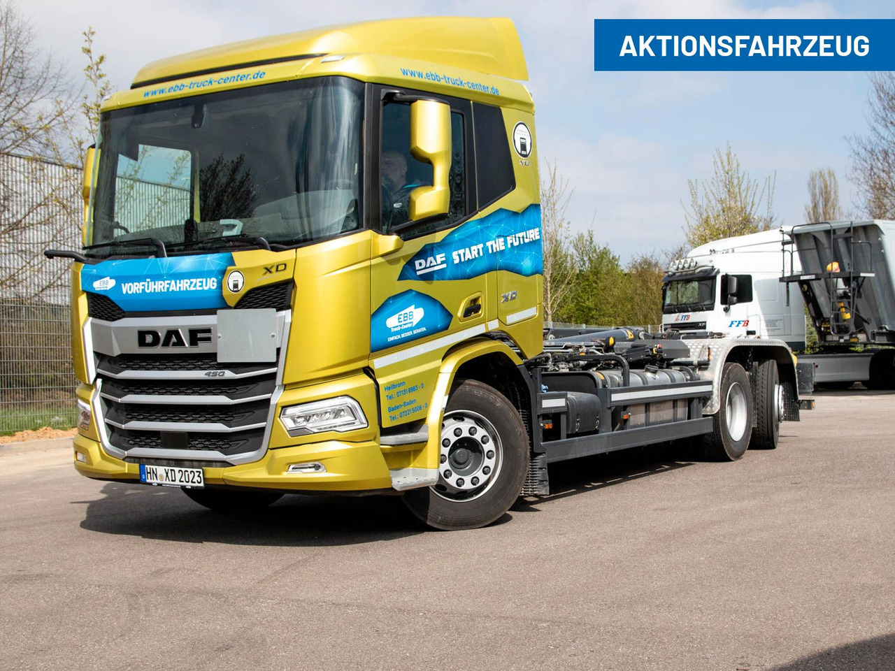 DAF FAN XD 450 SL Meiller Abrollkipper DAF FAN XD 450 SL Meiller Abrollkipper - משאית הרמת וו: תמונה 1 DAF FAN XD 450 SL Meiller Abrollkipper DAF FAN XD 450 SL Meiller Abrollkipper - משאית הרמת וו: תמונה 1