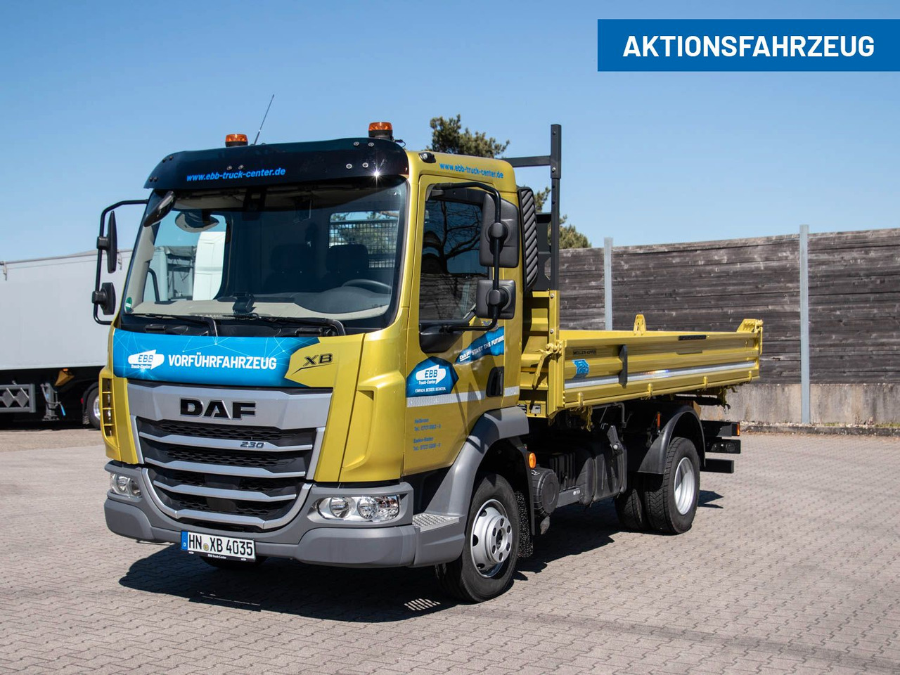 DAF XB 230 7,5t Meiller Kipper - מזהיר: תמונה 1 DAF XB 230 7,5t Meiller Kipper - מזהיר: תמונה 1
