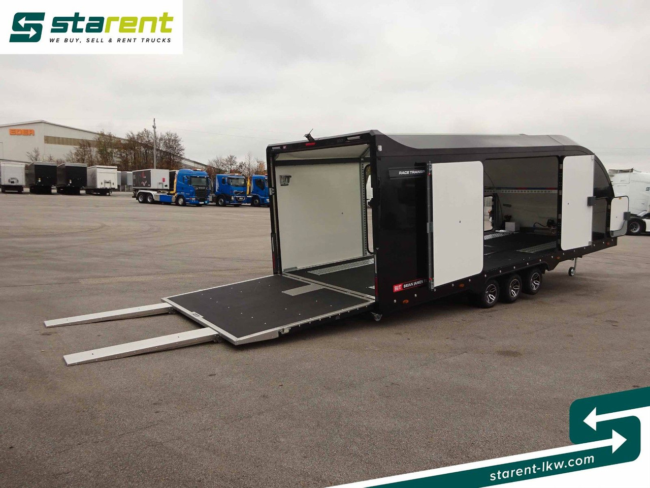 קרון נגרר בהובלה אוטומטית Brian James Race Transporter 7, Seilwinde, elektr. Klappe: תמונה 11