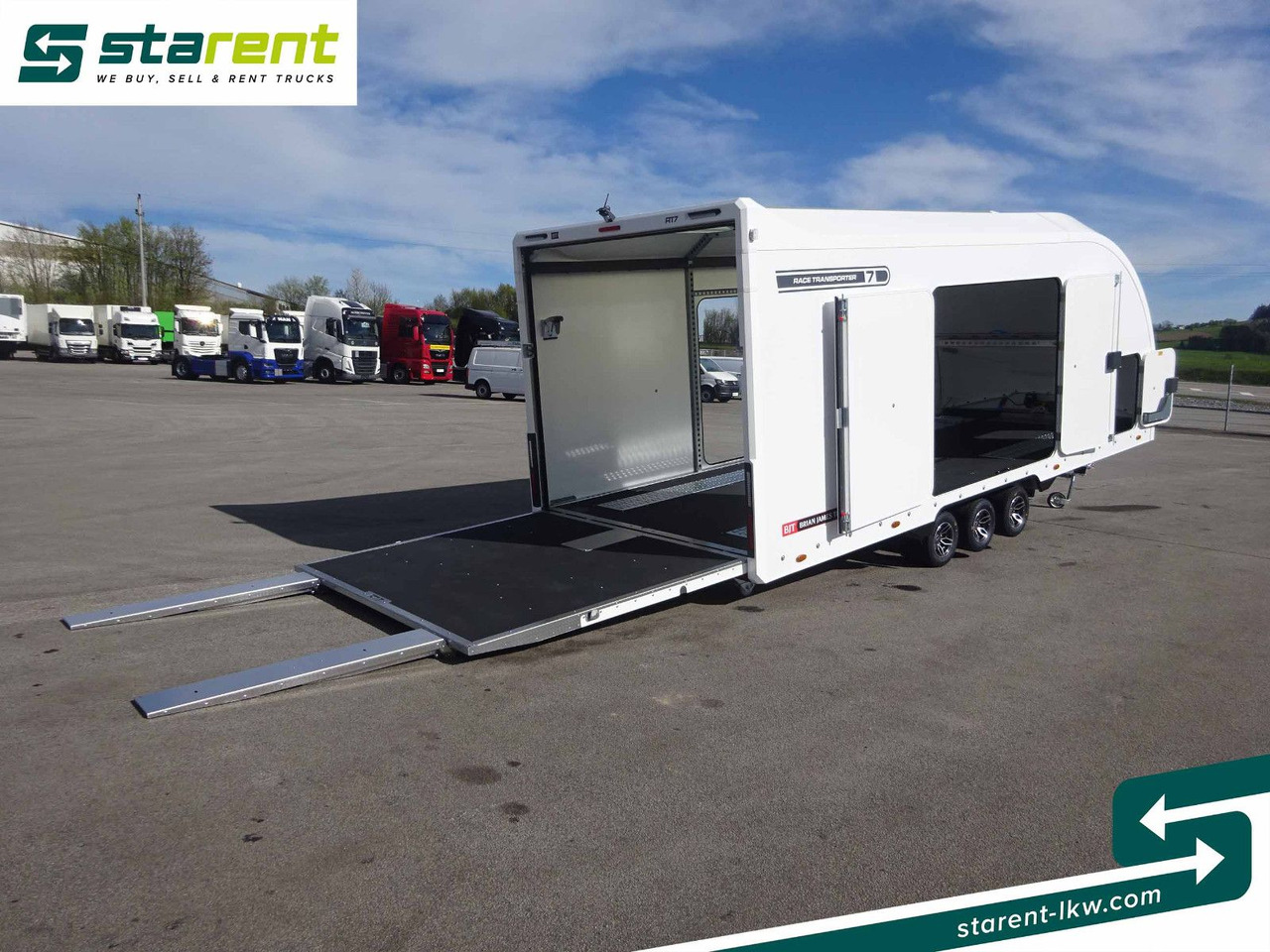 קרון נגרר בהובלה אוטומטית Brian James Trailers Race Transporter 7, Seilwinde: תמונה 9