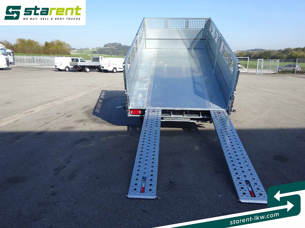 קרון נגרר צד נופל/ שטוח Brian James Trailers Tipper, Elektrisch Kippbar, Rampen: תמונה 10