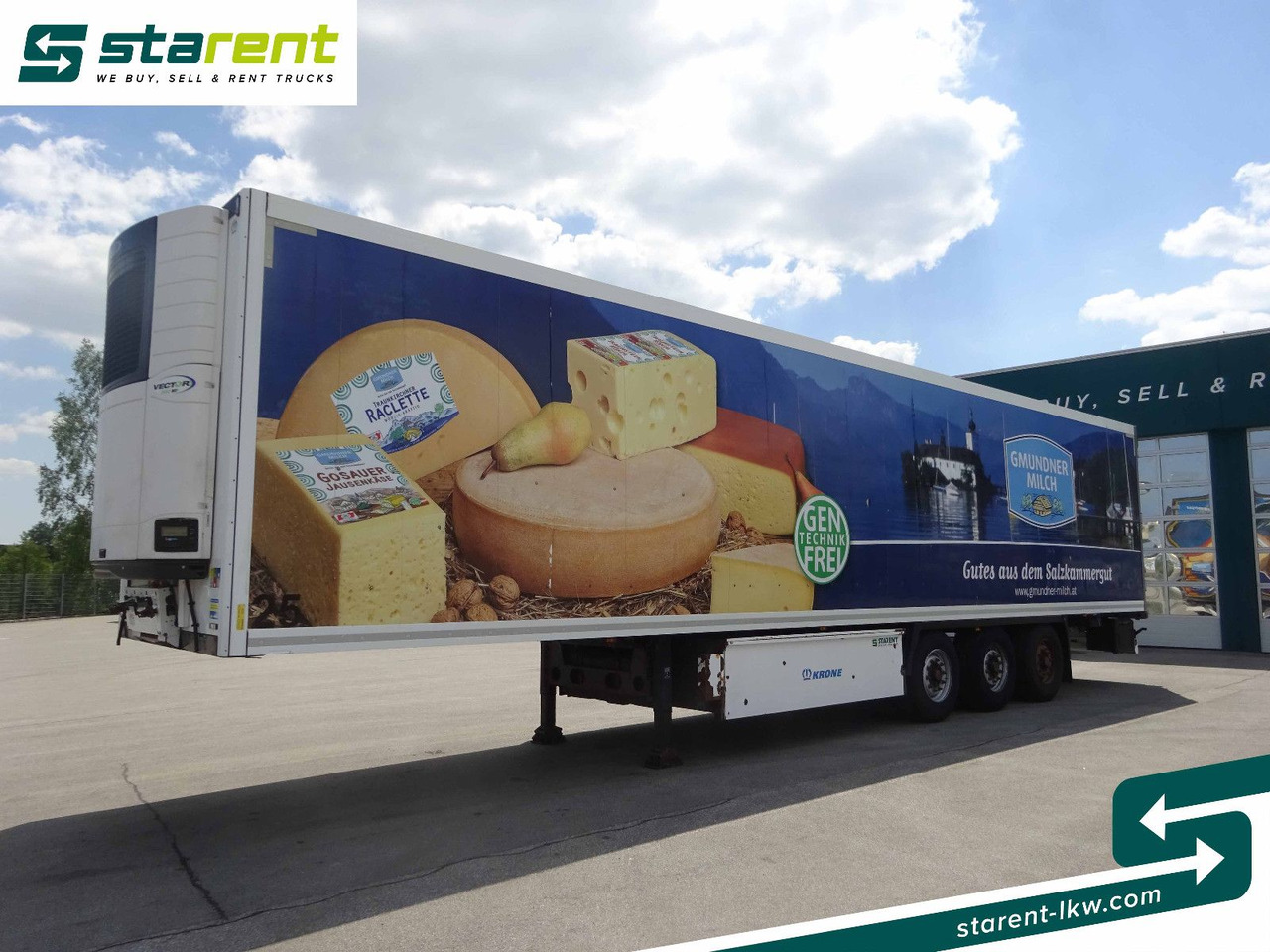 Krone Thermotrailer, Carrier Vector 1950 MT°, 3 Zonen - סמיטריילר בתיבה סגורה: תמונה 1 Krone Thermotrailer, Carrier Vector 1950 MT°, 3 Zonen - סמיטריילר בתיבה סגורה: תמונה 1