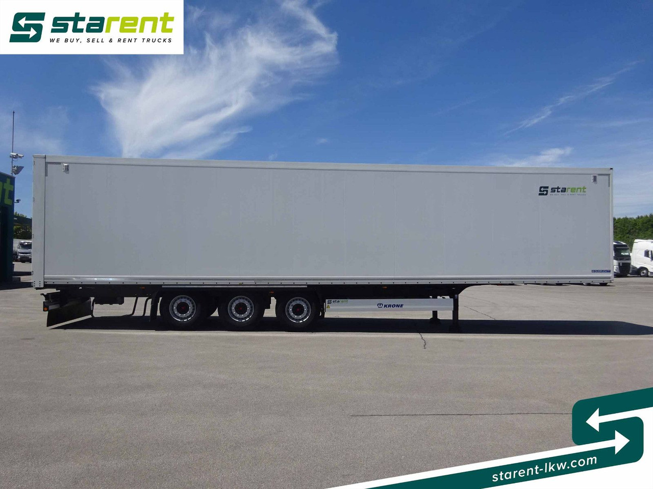 Krone Trockenfrachtkoffer, Doppelstock, Liftachse, SAF - סמיטריילר בתיבה סגורה: תמונה 4 Krone Trockenfrachtkoffer, Doppelstock, Liftachse, SAF - סמיטריילר בתיבה סגורה: תמונה 4