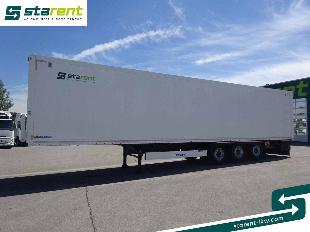 Krone Trockenfrachtkoffer, Doppelstock, Liftachse, SAF - סמיטריילר בתיבה סגורה: תמונה 1 Krone Trockenfrachtkoffer, Doppelstock, Liftachse, SAF - סמיטריילר בתיבה סגורה: תמונה 1