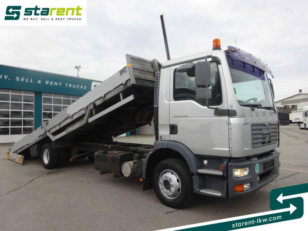MAN TGM 12.280, Fahrzeugtransporter, kippbar - משאית הובלה אוטומטית: תמונה 2 MAN TGM 12.280, Fahrzeugtransporter, kippbar - משאית הובלה אוטומטית: תמונה 2