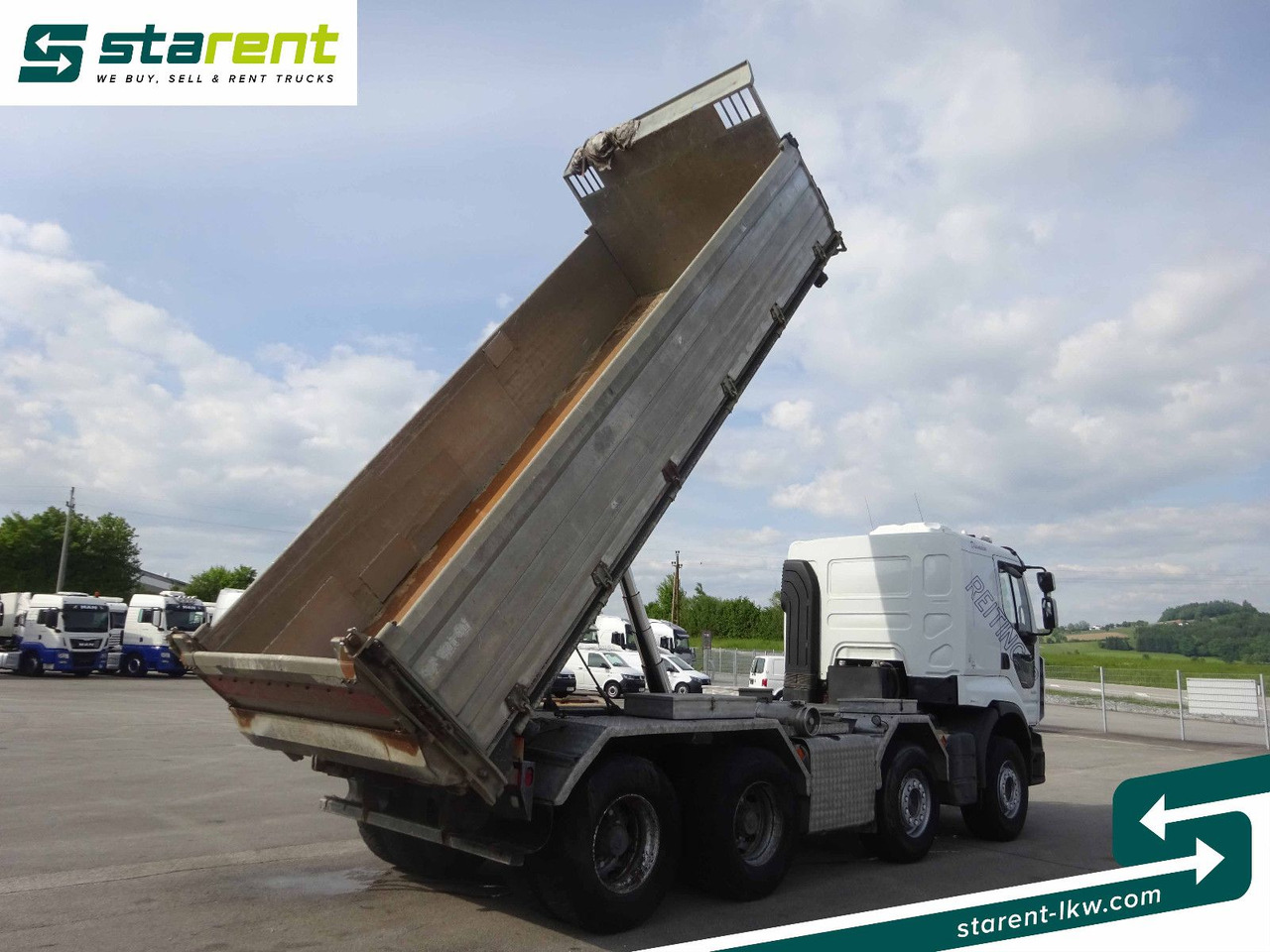 Renault Premium 450 DXi, 8x4, 3 Seitenkipper, Standklima - מזהיר: תמונה 4 Renault Premium 450 DXi, 8x4, 3 Seitenkipper, Standklima - מזהיר: תמונה 4