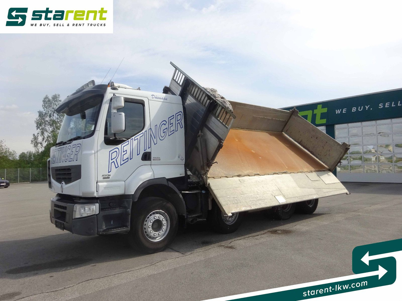 Renault Premium 450 DXi, 8x4, 3 Seitenkipper, Standklima - מזהיר: תמונה 1 Renault Premium 450 DXi, 8x4, 3 Seitenkipper, Standklima - מזהיר: תמונה 1