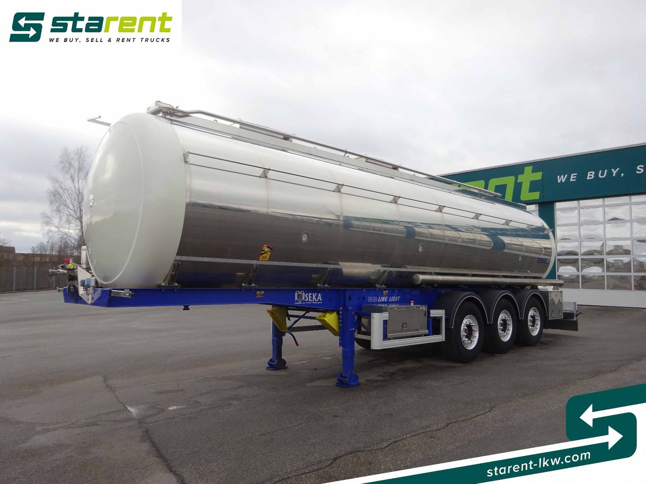 SEKA Lebensmitteltank, 31.000L, Liftachse, Alufelgen - סמיטריילר מכל: תמונה 1 SEKA Lebensmitteltank, 31.000L, Liftachse, Alufelgen - סמיטריילר מכל: תמונה 1