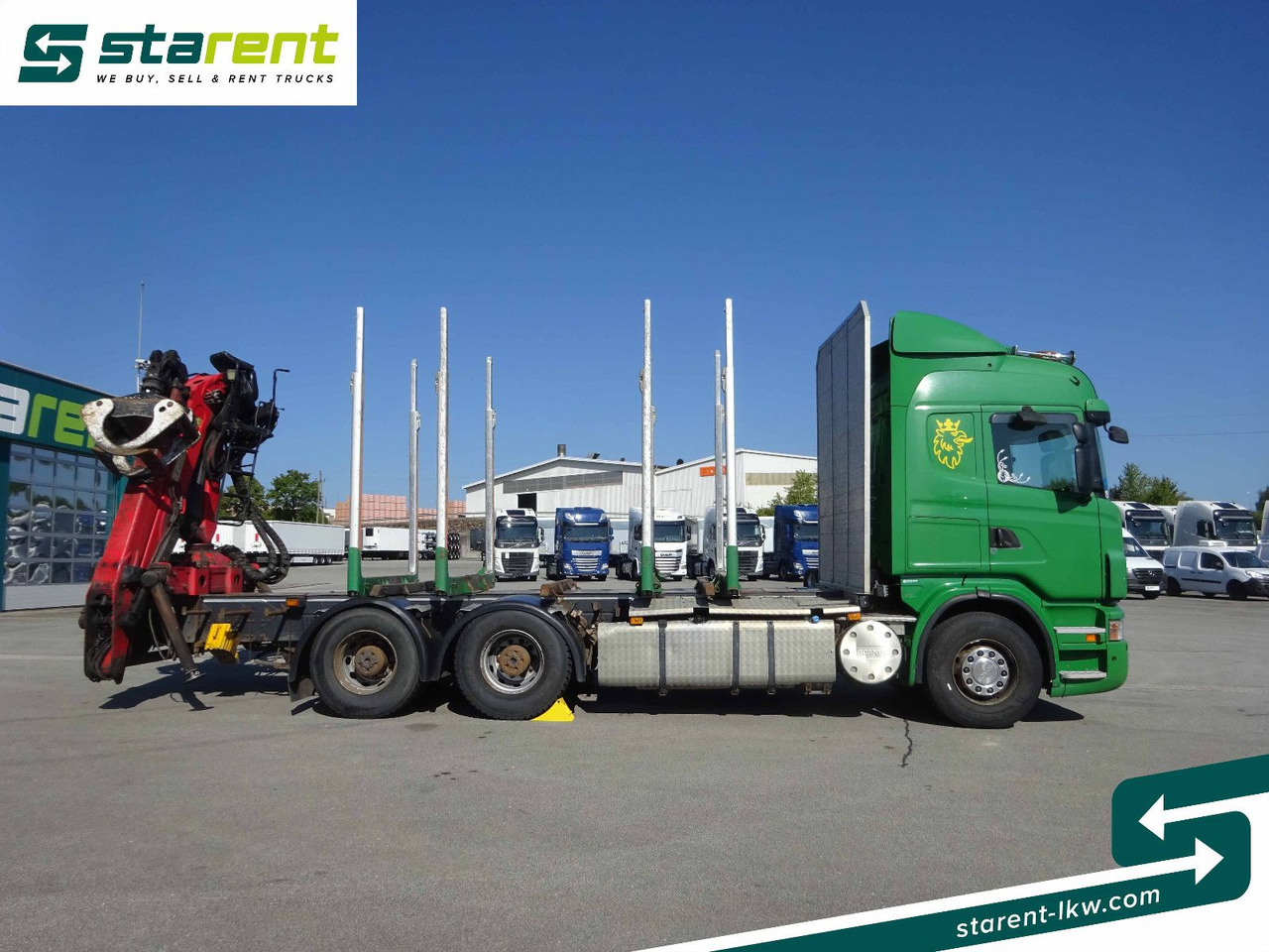 Scania R500 V8 6x4 Holzaufbau mit Kran, MOTORPROBLEM - משאית עץ, משאית מנוף: תמונה 4 Scania R500 V8 6x4 Holzaufbau mit Kran, MOTORPROBLEM - משאית עץ, משאית מנוף: תמונה 4