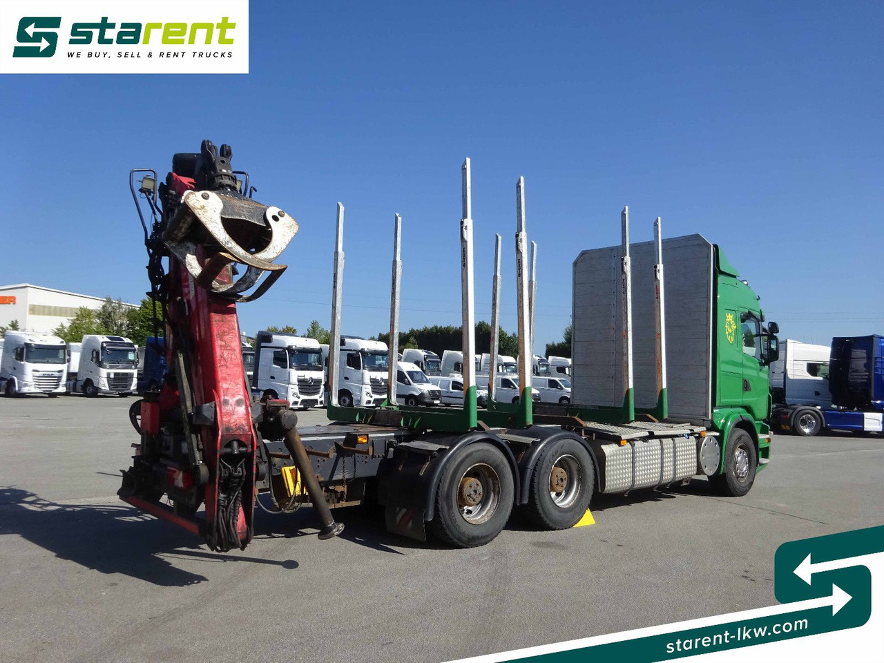 Scania R500 V8 6x4 Holzaufbau mit Kran, MOTORPROBLEM - משאית עץ, משאית מנוף: תמונה 5 Scania R500 V8 6x4 Holzaufbau mit Kran, MOTORPROBLEM - משאית עץ, משאית מנוף: תמונה 5
