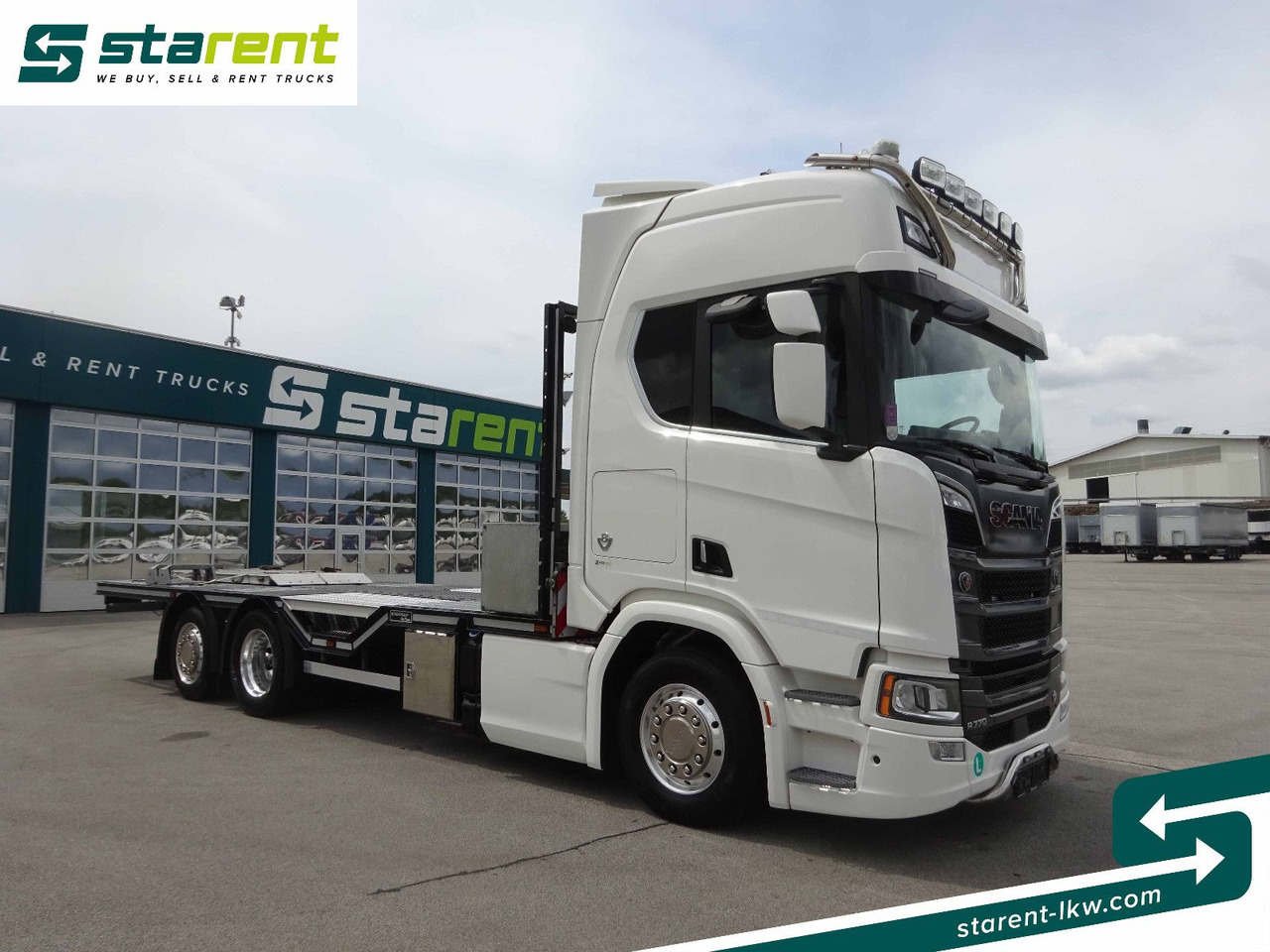 Scania R770 V8 Fahrzeugtransporter, Retarder, Seilwinde - משאית צד נופל/ שטוחה: תמונה 3 Scania R770 V8 Fahrzeugtransporter, Retarder, Seilwinde - משאית צד נופל/ שטוחה: תמונה 3