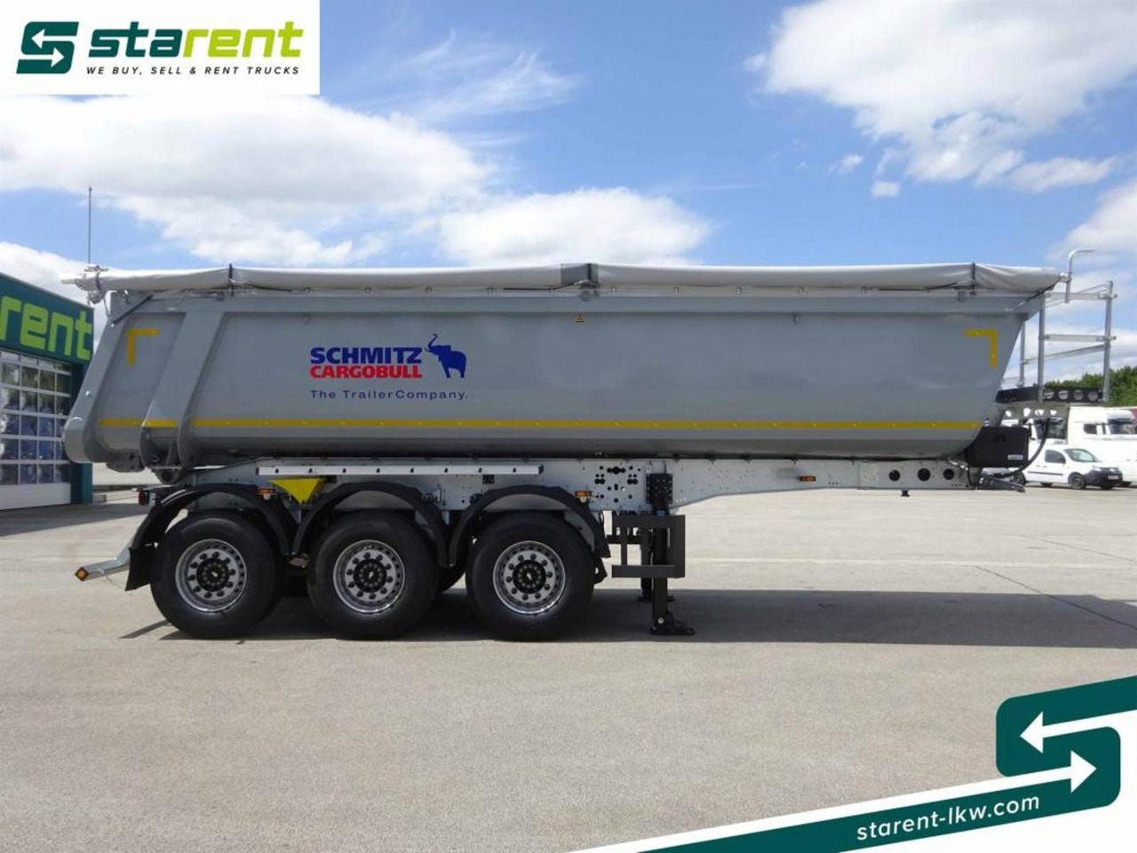 Schmitz 3-Achs Kipper, 24m³, Liftachse, Alu-Felgen - סמיטריילר עם מזהיר: תמונה 4 Schmitz 3-Achs Kipper, 24m³, Liftachse, Alu-Felgen - סמיטריילר עם מזהיר: תמונה 4