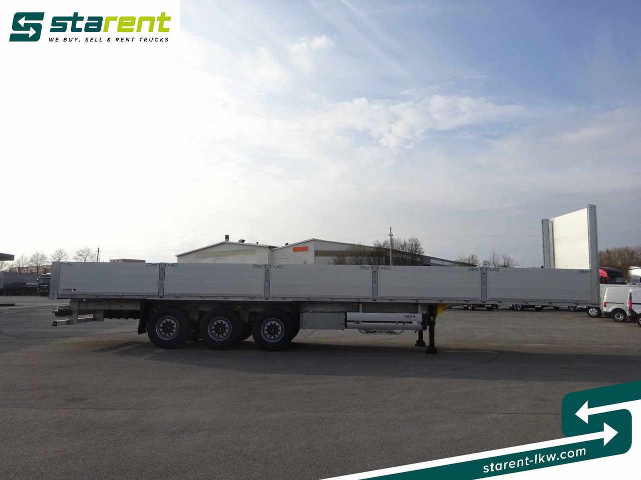 Schmitz Cargobull Baustofftrailer, Liftachse, 80cm Bordwände - סמיטריילר צד נופל/ שטוח: תמונה 4 Schmitz Cargobull Baustofftrailer, Liftachse, 80cm Bordwände - סמיטריילר צד נופל/ שטוח: תמונה 4