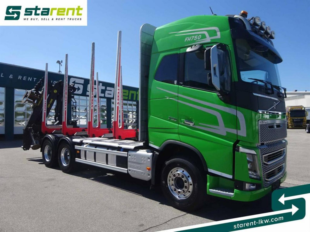 Volvo FH16 750 6x4 Holzaufbau mit Kran (Tajfun LIV120Z) - משאית עץ: תמונה 3 Volvo FH16 750 6x4 Holzaufbau mit Kran (Tajfun LIV120Z) - משאית עץ: תמונה 3