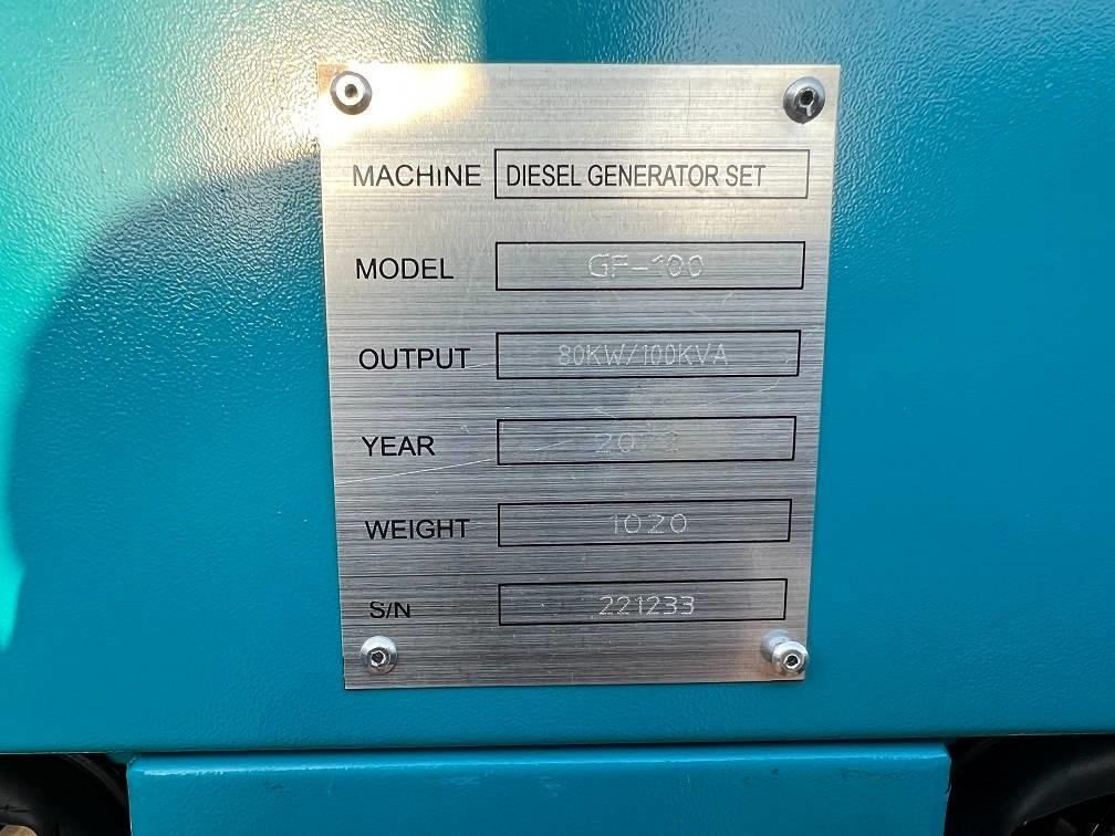 חָדָשׁ ערכת גנרטורים Ricardo 100KVA (80KW) SILENT GENERATOR 3 PHASE 50HZ 400V: תמונה 11