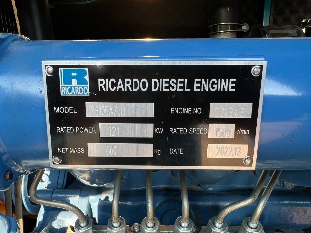 חָדָשׁ ערכת גנרטורים Ricardo 100KVA (80KW) SILENT GENERATOR 3 PHASE 50HZ 400V: תמונה 12