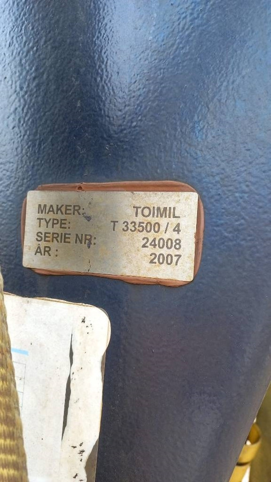 Toimil t33500/4 - עגורן מעמיס עבור משאית: תמונה 3 Toimil t33500/4 - עגורן מעמיס עבור משאית: תמונה 3