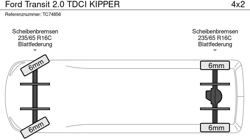 Ford Transit 2.0 TDCI KIPPER - כלי רכב מסחרי מזהיר: תמונה 5 Ford Transit 2.0 TDCI KIPPER - כלי רכב מסחרי מזהיר: תמונה 5