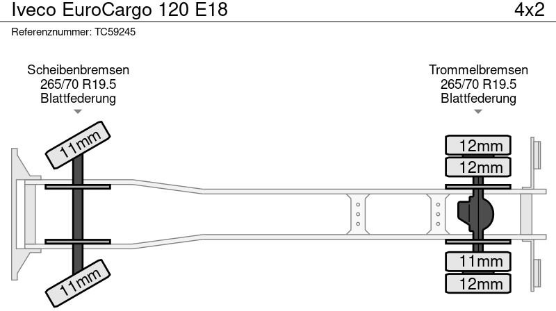 Iveco EuroCargo 120 E18 - משאית עם שלדת תא: תמונה 4 Iveco EuroCargo 120 E18 - משאית עם שלדת תא: תמונה 4