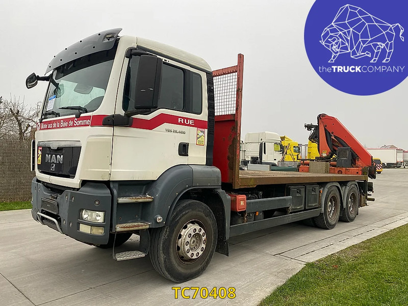 MAN TGS 400 - משאית צד נופל/ שטוחה: תמונה 1 MAN TGS 400 - משאית צד נופל/ שטוחה: תמונה 1